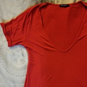 Nastygal deep u neck tee